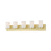 Maxim 10285 Lateral 5-lt 36" Bath Vanity-Satin Brass
