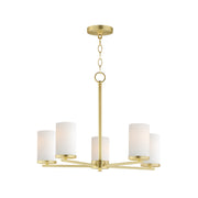Maxim 10286 Lateral 5-lt 24" Chandelier-Satin Brass