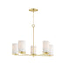 Maxim 10286 Lateral 5-lt 24" Chandelier-Satin Brass