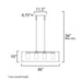 Maxim 10288 Lateral 4-lt 36" Pendant
