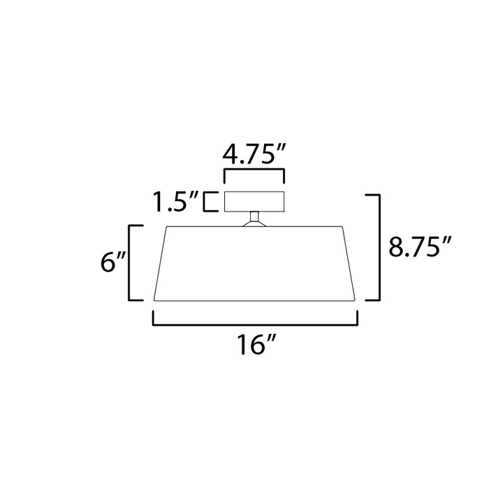 Maxim 10330 Paramount 1-lt 16" LED Flush Mount