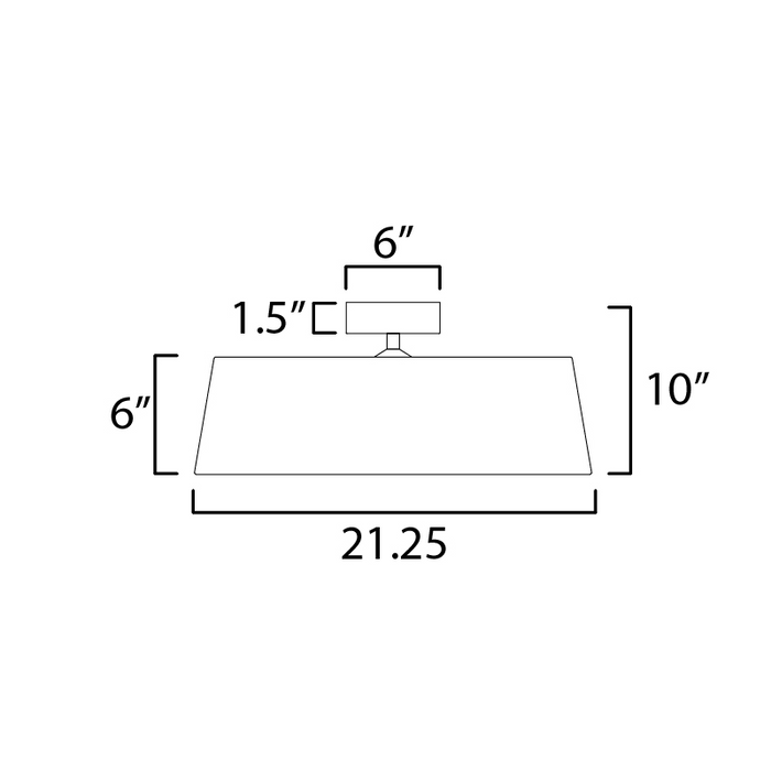 Maxim 10332 Paramount 1-lt 21" LED Flush Mount