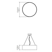 Accord 1037LED Cylindrical 1-lt 24" LED Pendant