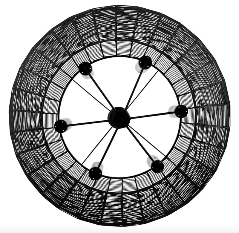 Hinkley 10386 Luca 6-lt 42" LED Outdoor Chandelier