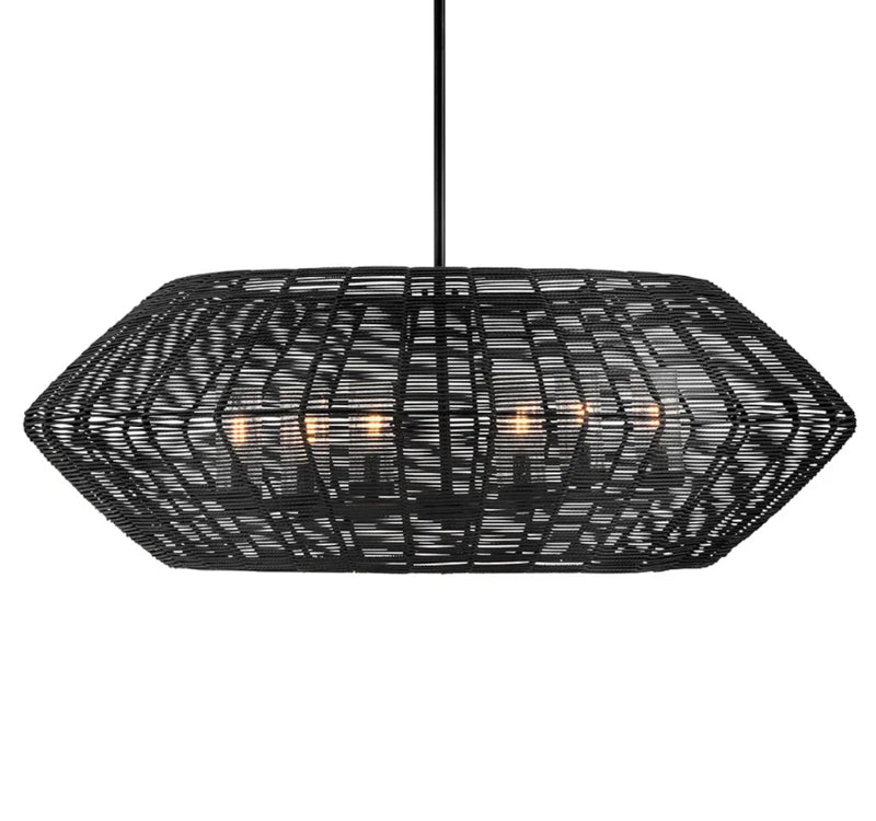 Hinkley 10386 Luca 6-lt 42" LED Outdoor Chandelier