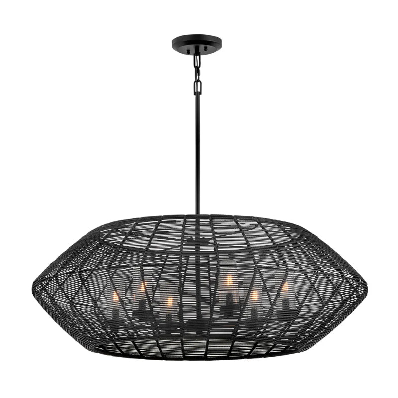 Hinkley 10386 Luca 6-lt 42" LED Outdoor Chandelier