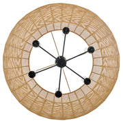 Hinkley 10386 Luca 6-lt 42" LED Outdoor Chandelier - Natural All Weather Rattan