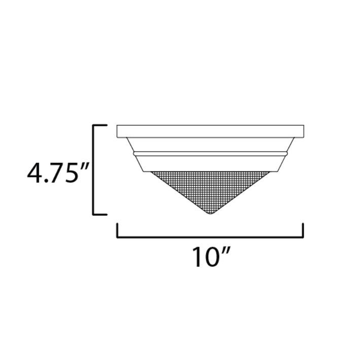 Maxim 10390 Hargreaves 1-lt 10" Flush Mount