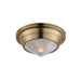 Maxim 10390 Hargreaves 1-lt 10" Flush Mount-Natural Aged Brass