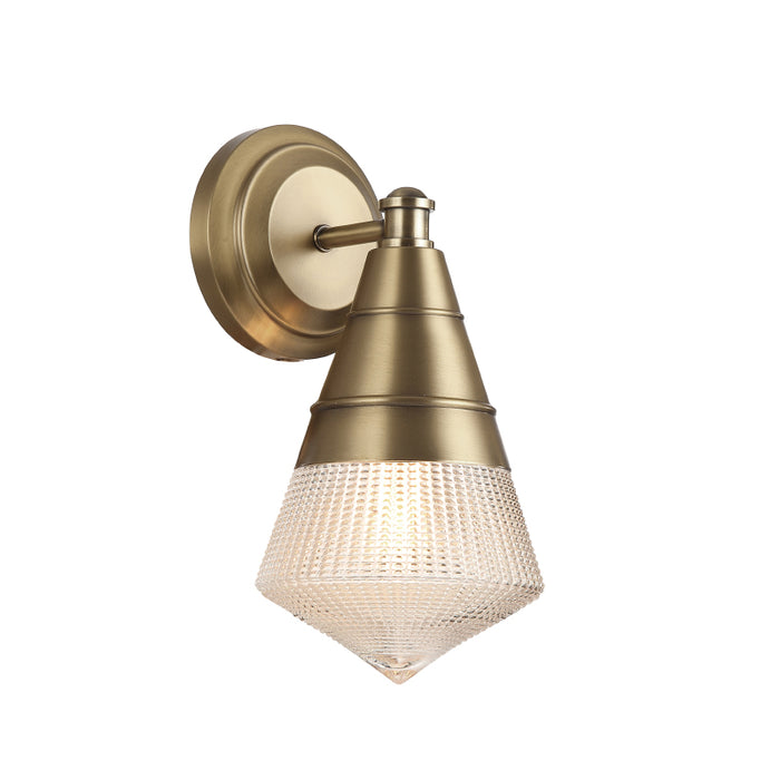 Maxim 10391 Hargreaves 1-lt 12" Wall Sconce-Natural Aged Brass