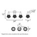 Maxim 10393 Hargreaves 3-lt 24" Bath Vanity