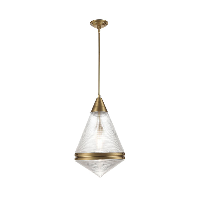 Maxim 10395 Hargreaves 1-lt 14" Pendant-Natural Aged Brass