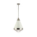 Maxim 10396 Hargreaves 1-lt 14" Pendant-White / Polished Nickel