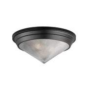 Maxim 10399 Hargreaves 3-lt 17" Flush Mount-Black
