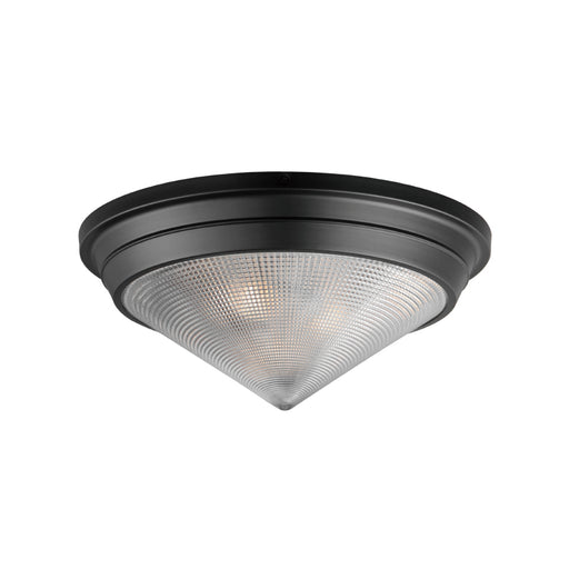 Maxim 10399 Hargreaves 3-lt 17" Flush Mount-Black