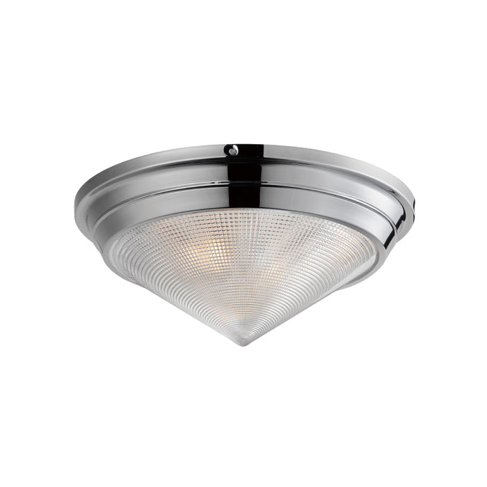 Maxim 10399 Hargreaves 3-lt 17" Flush Mount-Polished Nickel