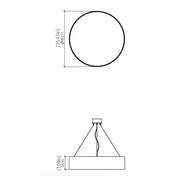 Accord 1040LED Cylindrical 1-lt 35" LED Pendant