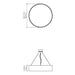 Accord 1041LED Cylindrical 1-lt 39" LED Pendant