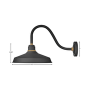 Hinkley 10443 Foundry Classic 1-lt 16" LED Outdoor Gooseneck Barn Light