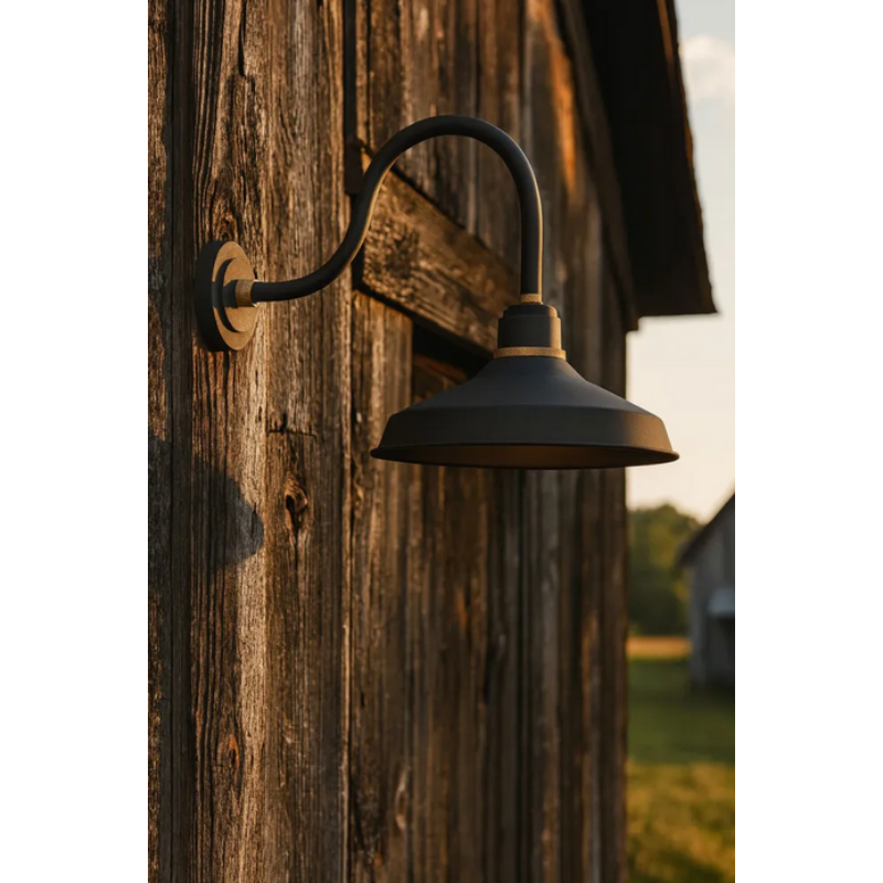 Hinkley 10453 Foundry Classic 1-lt 17" Tall LED Outdoor Gooseneck Barn Light