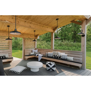Hinkley 10483 Foundry Classic 1-lt 16" LED Outdoor Convertible Pendant Barn Light