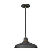 Hinkley 10483 Foundry Classic 1-lt 16" LED Outdoor Convertible Pendant Barn Light