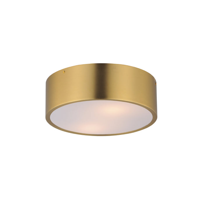 Maxim 10494 Tommy 2-lt 12" Flush Mount-Satin Brass