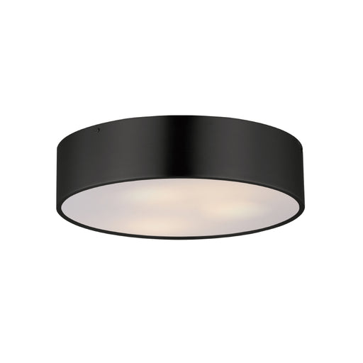 Maxim 10496 Tommy 3-lt 16" Flush Mount-Black
