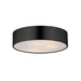 Maxim 10496 Tommy 3-lt 16" Flush Mount-Black