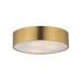 Maxim 10496 Tommy 3-lt 16" Flush Mount-Satin Brass