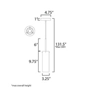 Maxim 10511 Blizzard 1-lt 3" Pendant