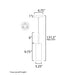 Maxim 10511 Blizzard 1-lt 3" Pendant