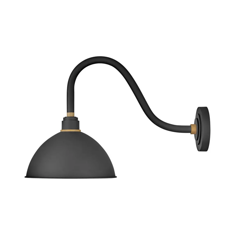 Hinkley 10544 Foundry Dome 1-lt 17" Tall LED Outdoor Gooseneck Barn Light