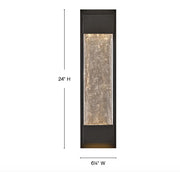 Hinkley 10595 Rune 2-lt 24" Tall LED Outdoor Wall Mount Lantern