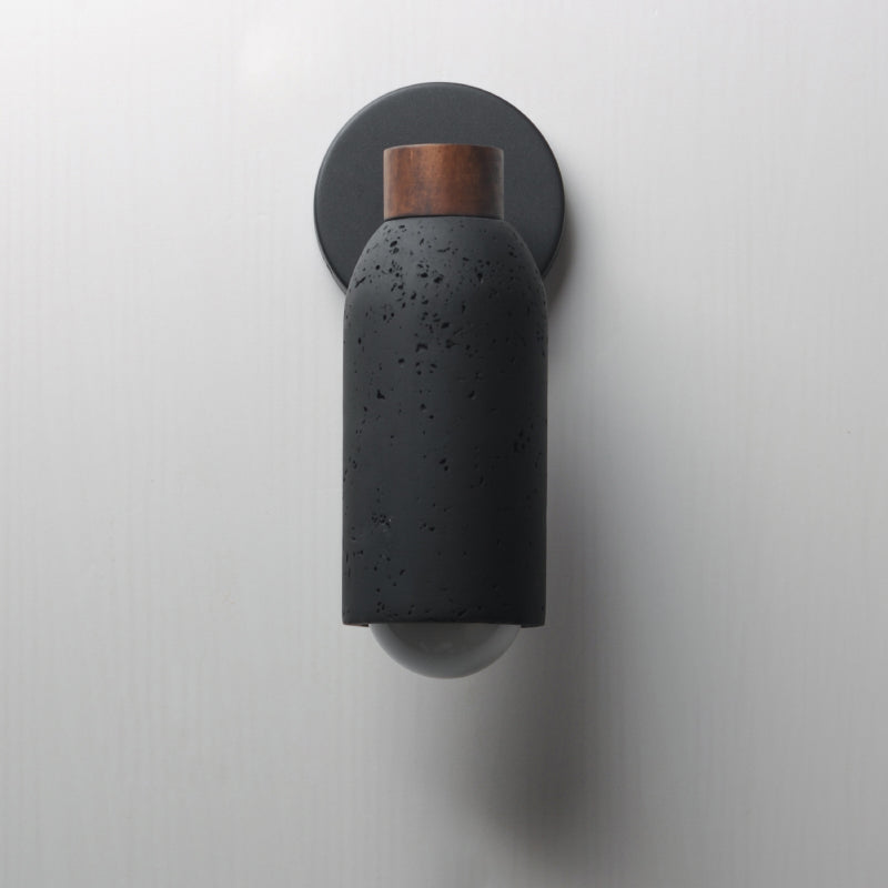 Maxim 10621 Pompeii 1-lt 12" Tall Wall Sconce - Lava / Black