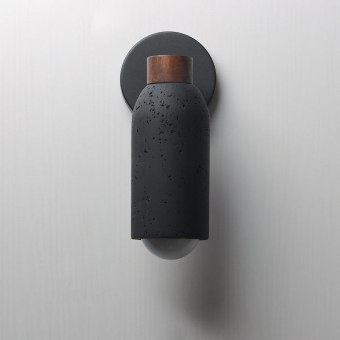 Maxim 10621 Pompeii 1-lt 12" Tall Wall Sconce - Lava / Black