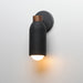 Maxim 10621 Pompeii 1-lt 12" Tall Wall Sconce - Lava / Black