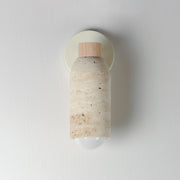 Maxim 10621 Pompeii 1-lt 12" Tall Wall Sconce - Travertine / Oyster