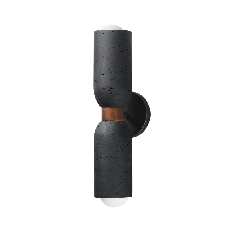 Maxim 10622 Pompeii 2-lt 20" Tall Wall Sconce - Lava / Black