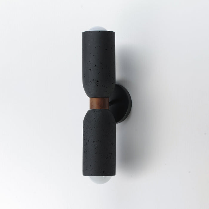 Maxim 10622 Pompeii 2-lt 20" Tall Wall Sconce - Lava / Black
