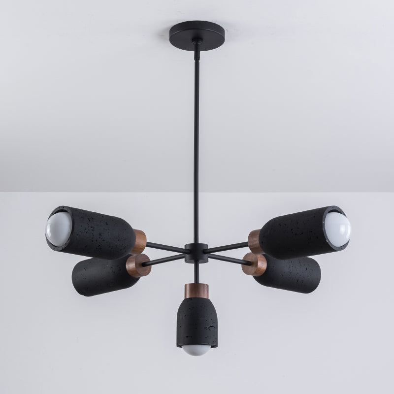 Maxim 10625 Pompeii 5-lt 37" Pendant - Lava / Black
