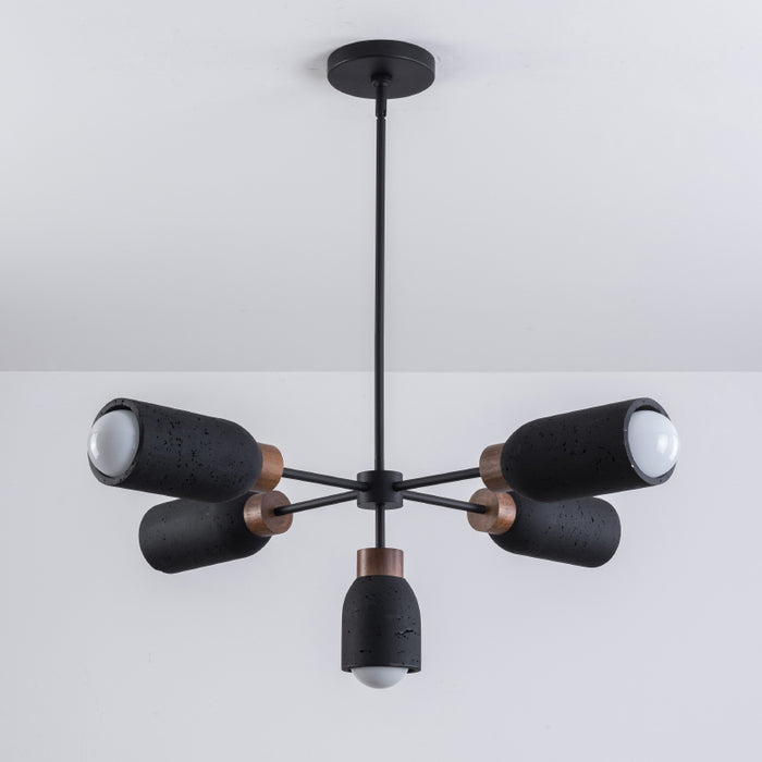 Maxim 10625 Pompeii 5-lt 37" Pendant - Lava / Black