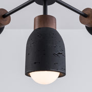 Maxim 10625 Pompeii 5-lt 37" Pendant - Lava / Black