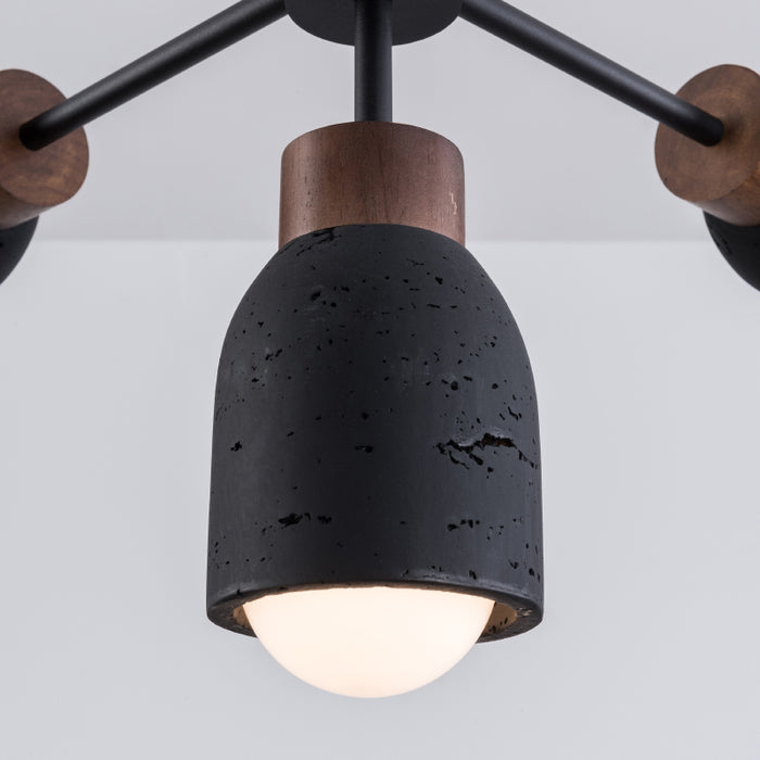 Maxim 10625 Pompeii 5-lt 37" Pendant - Lava / Black