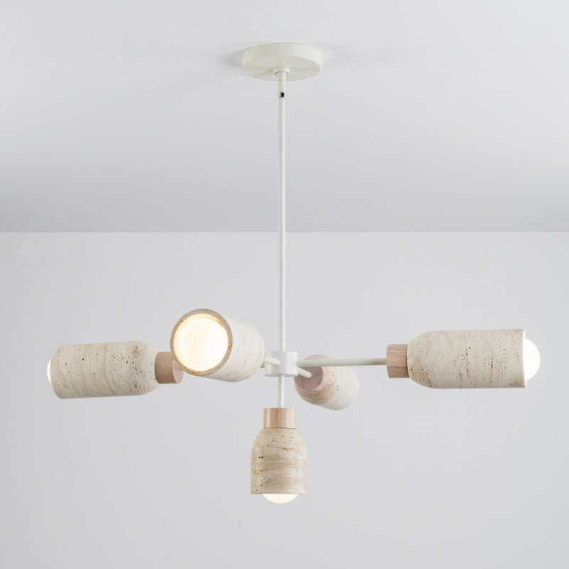 Maxim 10625 Pompeii 5-lt 37" Pendant - Travertine / Oyster
