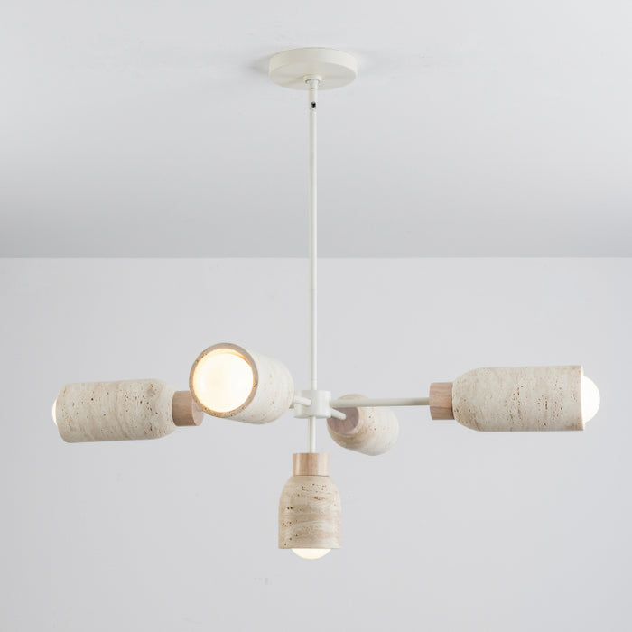 Maxim 10625 Pompeii 5-lt 37" Pendant - Travertine / Oyster