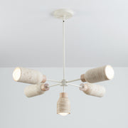 Maxim 10625 Pompeii 5-lt 37" Pendant - Travertine / Oyster