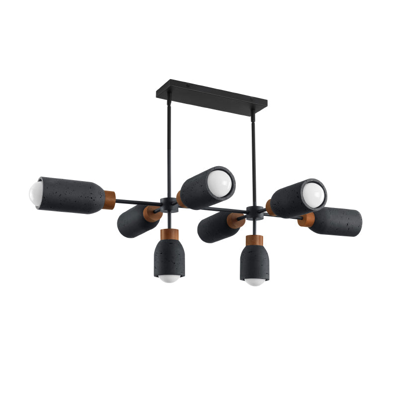 Maxim 10628 Pompeii 8-lt 50" Pendant - Lava / Black