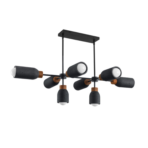 Maxim 10628 Pompeii 8-lt 50" Pendant - Lava / Black