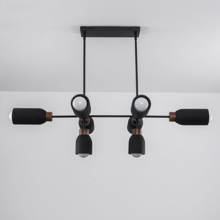 Maxim 10628 Pompeii 8-lt 50" Pendant - Lava / Black